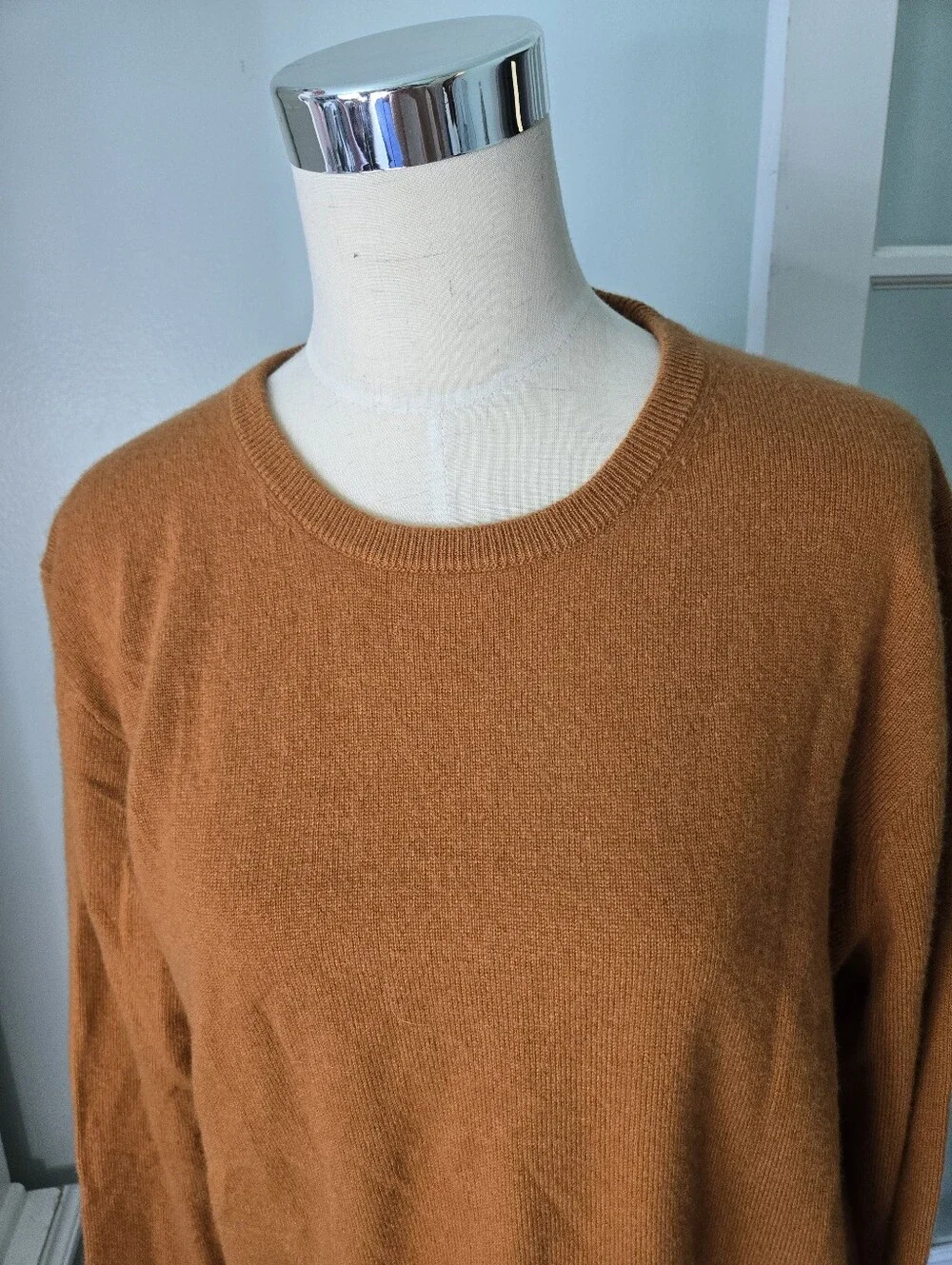 J. Crew Men's Crewneck Sweater in Burnt Orange